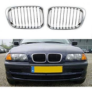 Решетки за BMW E46 (1998-2001) хром и черно
